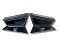 Aluminium Undertray Toolboxes - Black - Pair - 750x200x440mm-Aussie 4x4 Pro