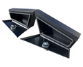 Aluminium Undertray Toolboxes - Black - Pair - 750x200x440mm-Aussie 4x4 Pro
