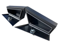 Aluminium Undertray Toolboxes - Black - Pair - 750x200x440mm-Aussie 4x4 Pro