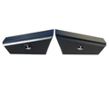 Aluminium Undertray Toolboxes - Black - Pair - 950x200x440mm-Aussie 4x4 Pro