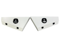 Aluminium Undertray Toolboxes - White - Pair - 1000x200x395mm-Aussie 4x4 Pro