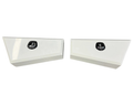 Aluminium Undertray Toolboxes - White - Pair - 950x200x440mm-Aussie 4x4 Pro
