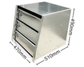 Aluminium Ute Canopy Toolbox Drawer System with 3 Drawers - Black - 470x510x490mm-Aussie 4x4 Pro