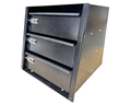 Aluminium Ute Canopy Toolbox Drawer System with 3 Drawers - Black - 470x510x490mm-Aussie 4x4 Pro