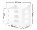 Aluminium Jerry Can Holder - White - 380x200x340mm-Aussie 4x4 Pro