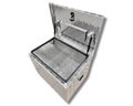 Aluminium Rectangular Toolbox with Top Opening Lid - 700x500x500mm-Aussie 4x4 Pro