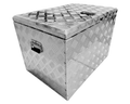 Aluminium Rectangular Toolbox with Top Opening Lid - 700x500x500mm-Aussie 4x4 Pro