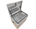 Aluminium Rectangular Toolbox with Top Opening Lid - 700x500x500mm-Aussie 4x4 Pro