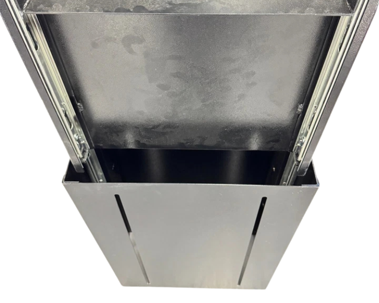 Aluminium Slide Out Drawer with Bench - Black - 530x770x260mm-Aussie 4x4 Pro
