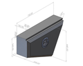 Aluminium Undertray Toolboxes - Black - Pair - 750x200x440mm-Aussie 4x4 Pro