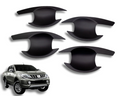 Door Handle Inserts for MQ / MR Mitsubishi Triton - Matte Black - Set of 4 (2015 - 2018)-Aussie 4x4 Pro