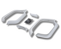 Flares for 79 Series Toyota Landcruiser Workmate Dual Cab - White - Set of 4 (2007 - 2022)-Aussie 4x4 Pro