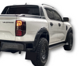 Flares for Ford Ranger Next Gen Dual Cab - Matte Black - Heavy Duty Style - Set of 4 (2022+)-Aussie 4x4 Pro