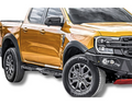 Flares for Ford Ranger Next Gen Dual Cab with Bull Bar - Matte Black - Set of 4 (2022+)-Aussie 4x4 Pro