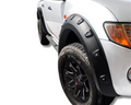 Flares for ML / MN Mitsubishi Triton Dual Cab - Matte Black - Heavy Duty Style - Set of 4 (2006 - 2014)-Aussie 4x4 Pro