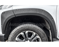 Flares for MQ / MR Mitsubishi Triton Dual Cab - Matte Black - Heavy Duty Style - Set of 4 (2019 - 2023)-Aussie 4x4 Pro