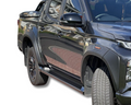 Flares for MQ / MR Mitsubishi Triton Dual Cab - Matte Black - Set of 4 (2019 - 2023)-Aussie 4x4 Pro