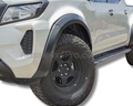 Flares for NP300 D23 Nissan Navara Dual Cab - Matte Black - Slim Style - Set of 4 (2021 - 2024)-Aussie 4x4 Pro