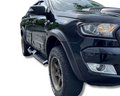 Flares for PX2 / PX3 Ford Ranger Dual Cab XL / XLS / XLT - Matte Black - Slim Style - Set of 4 (2015 - 2022)-Aussie 4x4 Pro