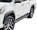 Flares for Toyota Hilux SR / SR5 / Revo Dual Cab - Matte Black - Set of 4 (2015 - 2024)-Aussie 4x4 Pro