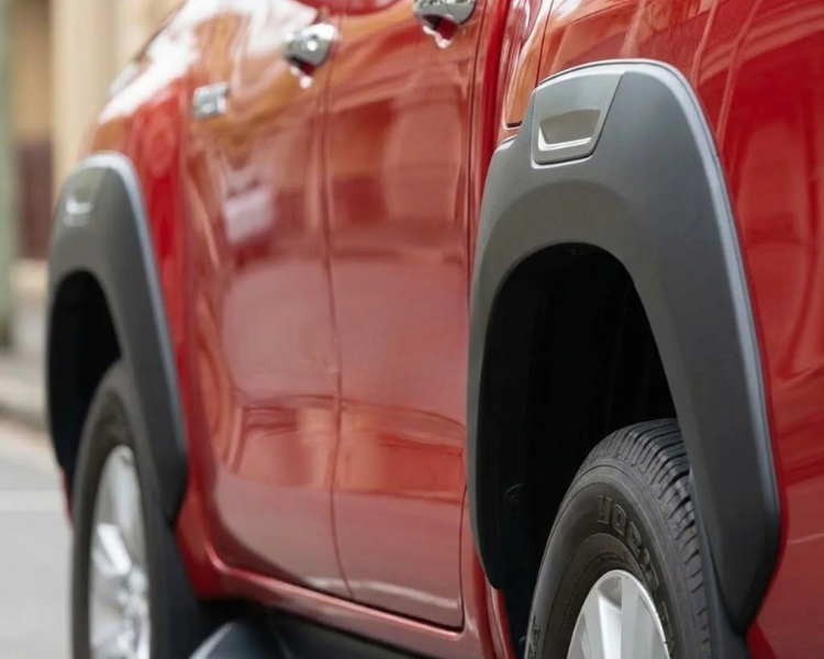 Flares for Toyota Hilux Dual Cab - Matte Black / Grey - Heavy Duty Style - Set of 4 (2015 - 2025)-Aussie 4x4 Pro