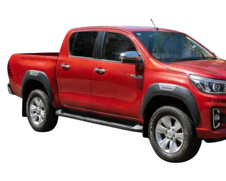 Flares for Toyota Hilux Dual Cab - Matte Black / Grey - Heavy Duty Style - Set of 4 (2015 - 2025)-Aussie 4x4 Pro