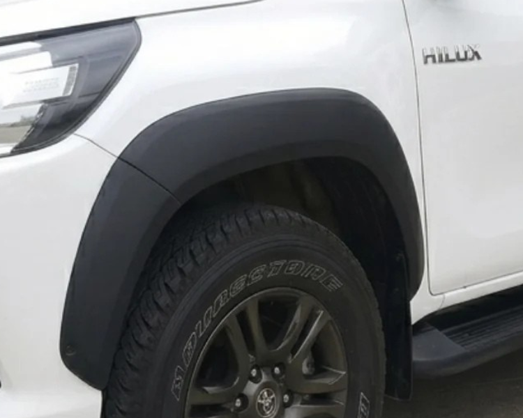 Flares for Toyota Hilux SR / SR5 / Rugged X - Matte Black - Set of 4 (2015 - 2025)-Aussie 4x4 Pro
