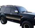 Flares for 80 Series Toyota Landcruiser - Matte Black - Heavy Duty Style - Set of 4 (1989 - 1995)-Aussie 4x4 Pro
