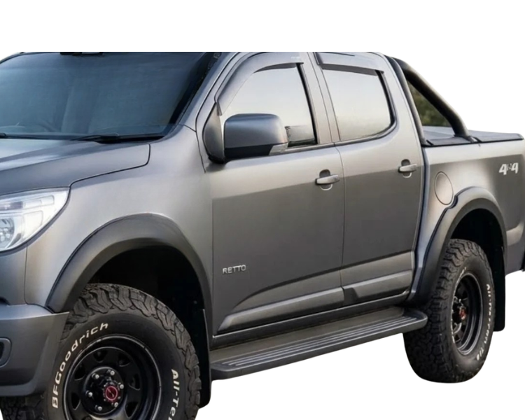 Flares for Holden Colorado - Matte Black - Slim Style - Set of 4 (2012 - 2015)-Aussie 4x4 Pro