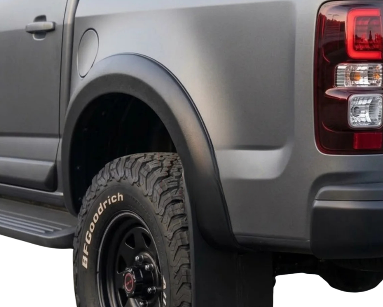 Flares for Holden Colorado - Matte Black - Slim Style - Set of 4 (2012 - 2015)-Aussie 4x4 Pro