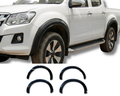 Flares for Isuzu D-MAX - Matte Black - Slim Style - Set of 4 (2021 - 2023)-Aussie 4x4 Pro