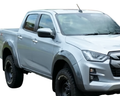 Flares for Isuzu D-MAX Dual Cab - Gloss Grey - Heavy Duty Style - Set of 4 (2020 Onwards)-Aussie 4x4 Pro