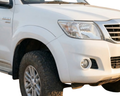Flares for Toyota Hilux SR / SR5 - White - Set of 2 for Front Wheel Arches (2011 - 2015)-Aussie 4x4 Pro