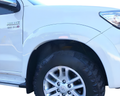 Flares for Toyota Hilux SR / SR5 Dual Cab - Gloss White - Set of 4 (2011 - 2014)-Aussie 4x4 Pro