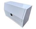 Flat Aluminium 3/4 Side Opening Toolbox - White - 1400x600x850mm-Aussie 4x4 Pro