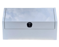 Flat Aluminium 3/4 Side Opening Toolbox - White - 1400x600x850mm-Aussie 4x4 Pro