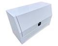 Flat Aluminium 3/4 Side Opening Toolbox - White - 1400x600x850mm-Aussie 4x4 Pro