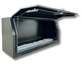Flat Aluminium Full Side Opening Toolbox - Black - 1400x600x850mm-Aussie 4x4 Pro
