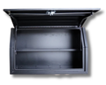 Flat Aluminium Full Side Opening Toolbox - Black - 1400x600x850mm-Aussie 4x4 Pro