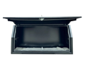 Flat Aluminium Full Side Opening Toolbox - Black - 1400x600x850mm-Aussie 4x4 Pro