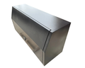 Flat Aluminium Full Side Opening Toolbox - Black - 1400x600x850mm-Aussie 4x4 Pro