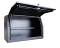 Flat Aluminium Full Side Opening Toolbox - Black - 1400x600x850mm-Aussie 4x4 Pro