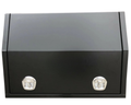 Flat Aluminium Side Opening Toolbox with Whale Tail Lock - Black - 1200x600x850mm-Aussie 4x4 Pro