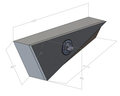 Flat Aluminium Tapered Undertray Toolboxes - Black - Pair - 1070x210x400mm-Aussie 4x4 Pro