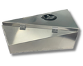 Flat Aluminium Tapered Undertray Toolboxes - Pair - 1050x210x400mm-Aussie 4x4 Pro