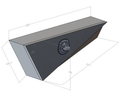 Flat Aluminium Tapered Undertray Toolboxes - Pair - 1050x210x400mm-Aussie 4x4 Pro