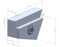 Flat Aluminium Tapered Undertray Toolboxes - Pair - 750x230x440mm-Aussie 4x4 Pro