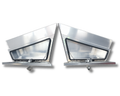Flat Aluminium Tapered Undertray Toolboxes - Pair - 750x230x450mm-Aussie 4x4 Pro