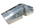 Flat Aluminium Tapered Undertray Toolboxes - Pair - 750x230x450mm-Aussie 4x4 Pro