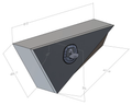 Flat Aluminium Tapered Undertray Toolboxes - Pair - 810x210x400mm-Aussie 4x4 Pro
